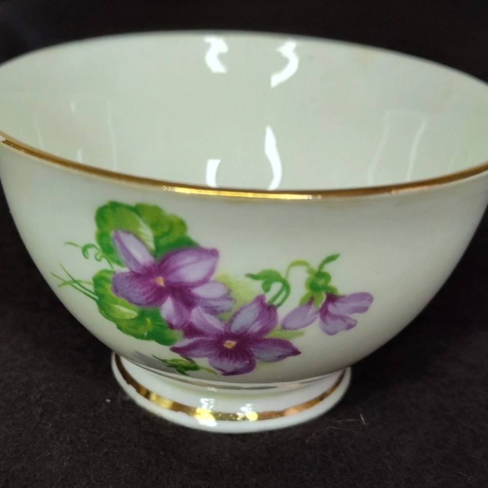 1930's English Sunderland Mini Sugar Bowl Creamer Set, Vintage (Almost Antique!) - Picture 2 of 3